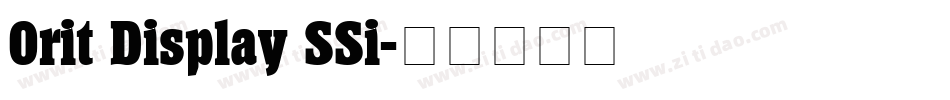 Orit Display SSi字体转换